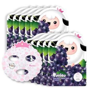 Puttisu Real Fruit Kids Facial Mask Sheets - Grape