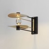 ET2 Lighting Pearl 2 - Light Wall Light in  Black/Natural Aged Brass - 2 of 4