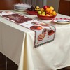 Unique Bargains Christmas Table Runner Polyester Red White 71"x14" 1 Pc - 2 of 4