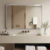 32"x22" Rectangle Bathroom Mirror with Aluminum Alloy Frame, Wall Mounted Vanity Mirror for Bedroom Living Room Entryway, Silver - 2 of 4