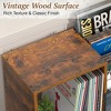 MOEPISY Record Player Stand with Storage, 3-Tier Step Vinyl Record Storage Holder up to 200 Albums - 4 of 4