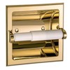 LunaLulinlk Metal Recessed Toilet Paper Holder in Polished Brass - 3 of 4