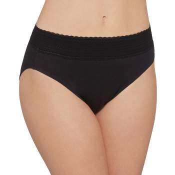 Warner's Women's No Pinching No Problems Dig-Free Comfort Waist with Lace  Microfiber Brief Rs7401p, Rich Black, Medium : : Clothing, Shoes &  Accessories