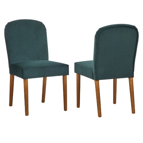 Angelo:home Set Of 2 Annabelle Dining Chairs Emerald Green: Mid-century ...