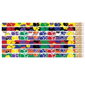 Musgrave Pencil Company Paw Power Motivational Pencils, 12 Per Pack, 12 Packs - 1 of 2