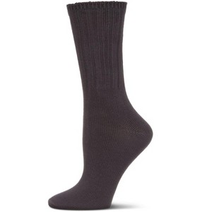 Memoi Women's Organic Cotton Casual Breathable Crew Sock - 1 of 4