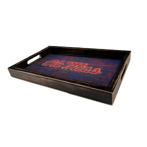 NCAA Ole Miss Rebels Distressed Tray - 1 of 3