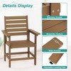 Arceso 18'' HDPS Outdoor Dining Chair, Patio Chair with Armrest for Backyard - 4 of 4