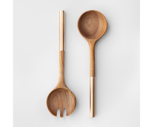 Cravings by Chrissy Teigen 2pc Acacia Wood Salad Serving Set