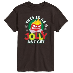 Men's - Inside Out 2 - Anger This Is As Jolly As I Get Short Sleeve Graphic T-Shirt - 1 of 4