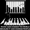 Men's Design By Humans Music can change the world By jandastore Tank Top - 2 of 2