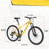 Infurnic Bicycles, 27.5 Inch Mountain Bike for Men Women Boys and Girls, 21-Speed Mountain Bike, Yellow, 68.5"*27.1"*40.55" - 2 of 4