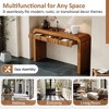 NicBex Rustic Console Table with Storage Drawers,Entryway Table with Curved Corners & Thick Legs,Fluted Foyer Tables for Entryway,Living Room - 2 of 4