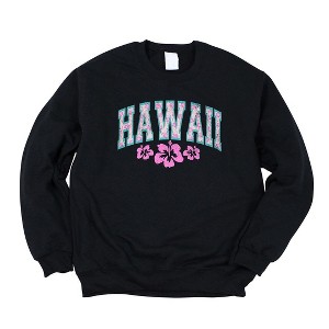 Simply Sage Market Women's Graphic Sweatshirt Hawaii Varsity Grunge - 1 of 3