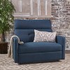 KWPZQEB 46.5"Reclining Loveseat, Double Recliner Sofa w/ Footrest, Modern 2-Seat Recliner Chair, Wall Hugger Loveseat Recliner for Living Room - 2 of 4