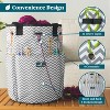 PAVILIA Knitting Bag Crochet Organizer, Yarn Storage Tote Accessories Supplies Project Case, Holder Grommets, Needles Hooks Essential - 3 of 4
