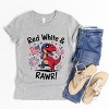 The Juniper Shop Red, White and Rawr Youth Short Sleeve Tee - M - Heather Grey - 4 of 4