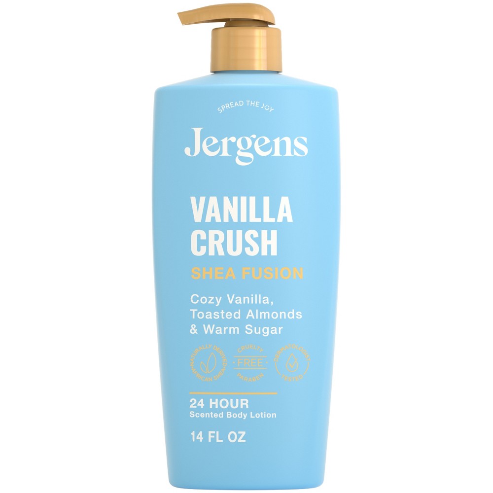Jergens Shea Fusion Vanilla Crush Scented Body Lotion with Shea Butter & Vitamin E for 24-Hour Moisture - 14 fl oz