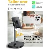 Attop Cell Phone Stand Adjustable for iPhone Phone Holder for Desk, Office Desk Accessories Computer PC iPad Air Tablet 4-10in - 2 of 4