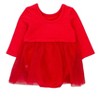 RuffleButts Baby/Toddler Girls Long Sleeve Tulle Skirted Romper - 2 of 4