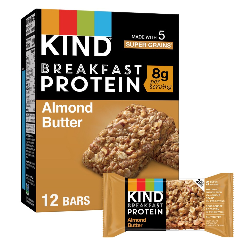 Photos - Mixer KIND Breakfast Almond Butter Bars - 6ct 