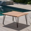 Chic Crate-Modern Industrial Coffee Table - Solid Oak & Steel Farmhouse Design, Rustic Home Decor for Living Room (Weather-Resistant) - 3 of 4