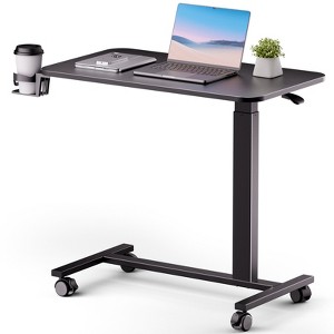 COMHOMA Adjustable Mobile Laptop Stand, Overbed Bedside Table - 1 of 4