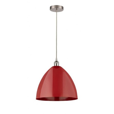 Plymouth Dome - 1 Light Cord Hung Mini Pendant In Industrial Style-18.75 Inches Tall and 16 Inches Wide