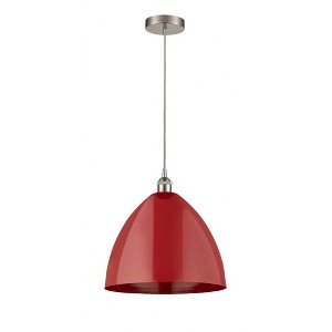 Plymouth Dome - 1 Light Cord Hung Mini Pendant In Industrial Style-18.75 Inches Tall and 16 Inches Wide - 1 of 1