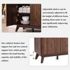 SinCiDo 60" Fluted Modern Buffet Sideboard Cabinet, 3 Drawers & 4 Doors, Coffee Bar Wine Bar Storage Cabinet for Dining Room, Living Room - 4 of 4