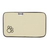 Bone Dry Gray Stripe Embroidered Paw Pet Mat Small - 2 of 4