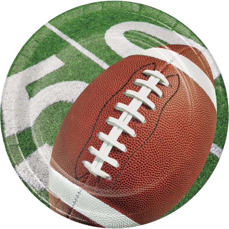 24ct Football Party Dessert Plates, 1 of 5