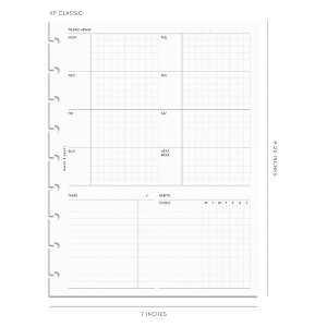 Cloth & Paper Weekly Admin Planner Inserts Monday Start - 1 of 4