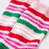 Kid's Lollipop Christmas Cozy Crew Socks - Pink 2-5 - 3 of 3