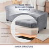 Ornavo Home Foldable Tufted 43 Inch Long Linen Bench Storage Ottoman with Legs for Bedroom, Entryway and Living Room - 4 of 4