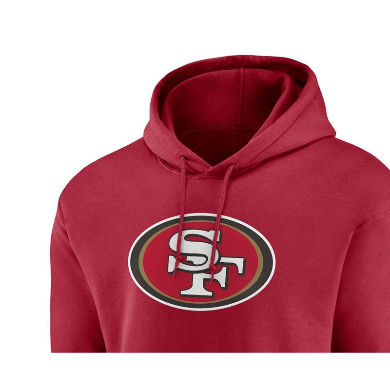 NFL San Francisco 49ers Long Sleeve Core Big &#38; Tall Fleece Hooded Sweatshirt, 3 of 4