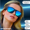grinderPUNCH XL Polarized Oversized Sunglasses  Lightweight Men's Big Wide Head UV Protection for Sports, Driving, Fishing  Large Face Fit (Matte) - 4 of 4