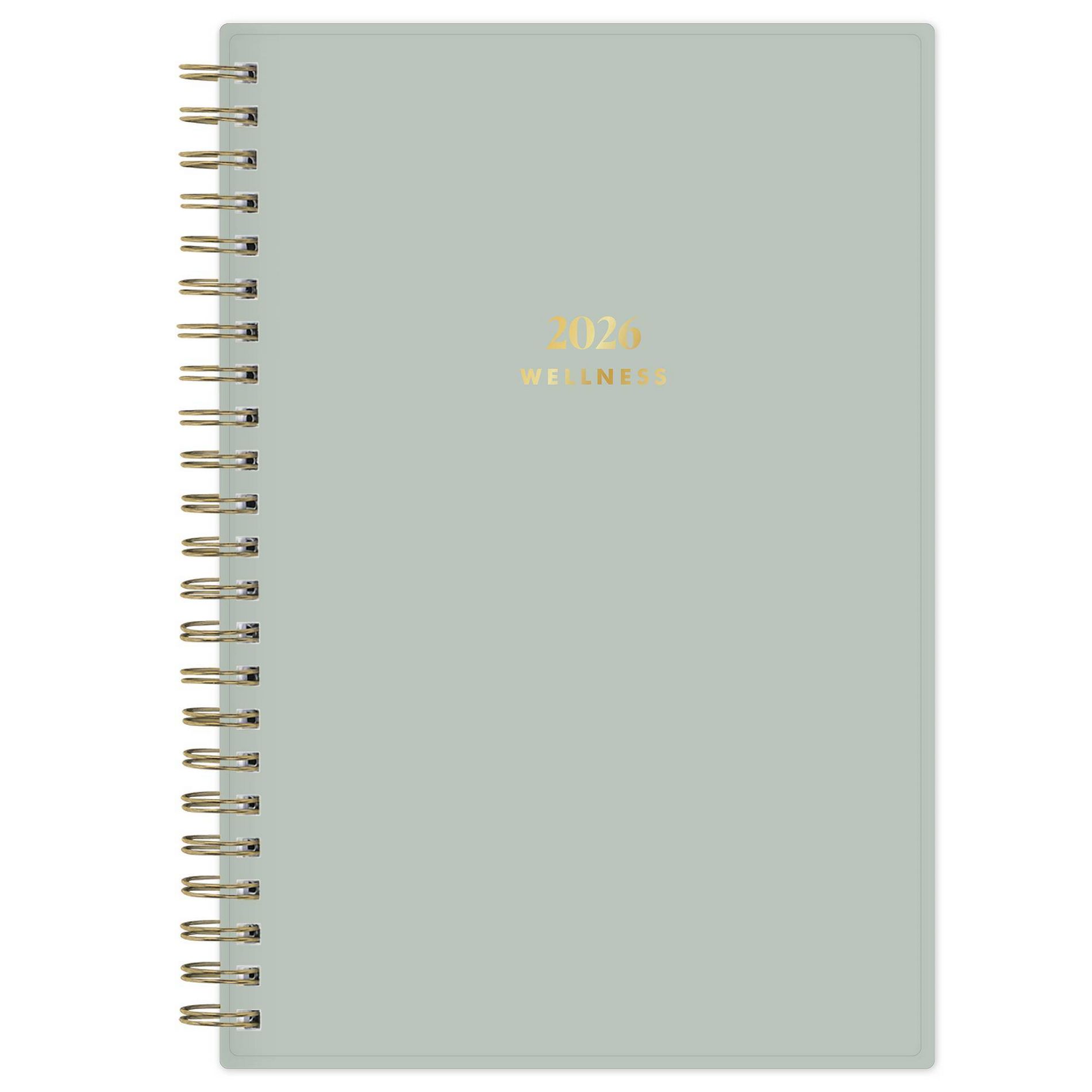 The Everygirl 5"x8" Wellness Planning Calendar Solid Soft Sage RY 2026 Weekly/Monthly Safety Wirebound