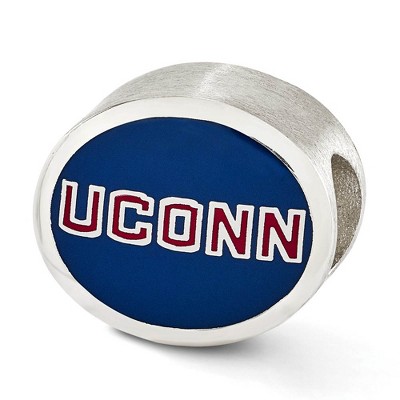 Black Bow Jewelry Sterling Silver & Enamel Univ. of Connecticut Collegiate Bead