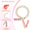 Unique Bargains Epoxy Resin Colorful Glittery Tassel Sports Water Bottle Accessories Letter Charm 1 Pc - 3 of 4