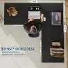 60" Executive L Shaped Desk, Farmhouse Home Office Desk with File Drawers and Storage Cabinet - 2 of 4