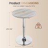 Yaheetech Adjustable Pub Round Table Counter Height Bistro Table w/ 360° Swivel MDF Tabletop - 3 of 4