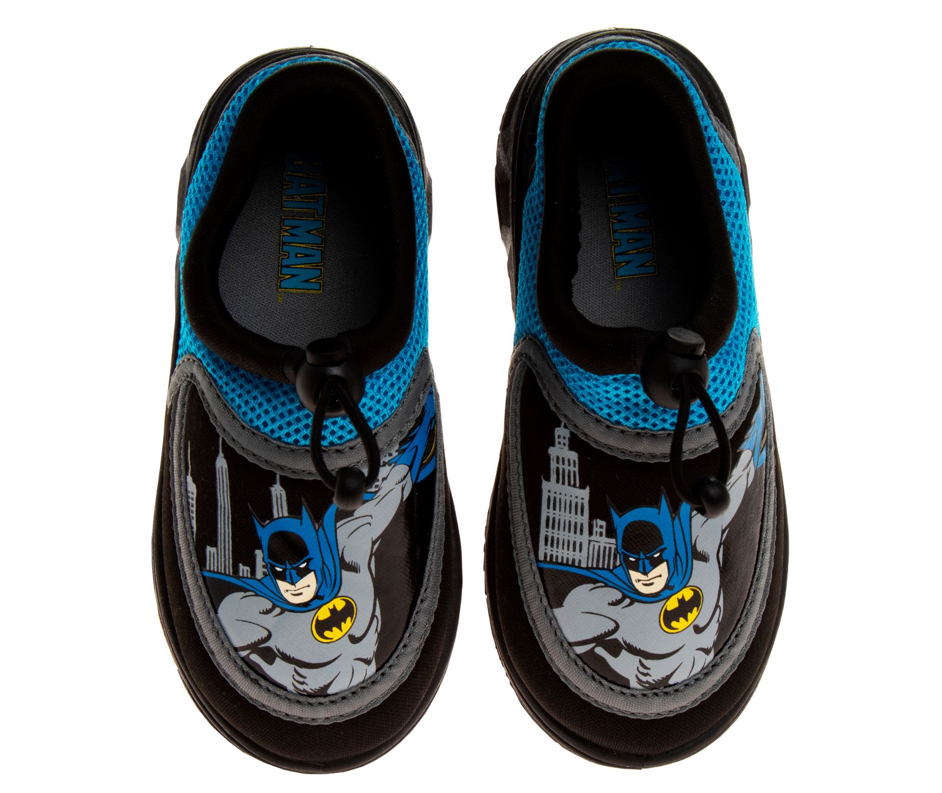 DC Comics Batman Boys Water Shoes  - Black/ Grey, 5-6