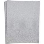 24-Sheet Paper Junkie Silver Glitter Craft Paper Single Sided 8.5" x 11"