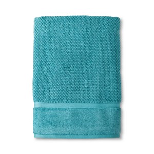 Performance Texture Bath Sheet Teal - Threshold , Blue