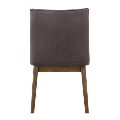 Ronan Walnut Brown Mid-Century Modern Side Chairs Set