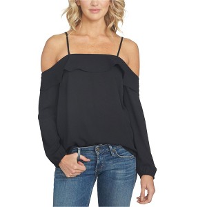 1.STATE Womens Flounce Knit Blouse - 1 of 1