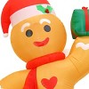 National Tree Company First Traditions 7.8' Gingerbread Man Inflatable Christmas Decoration - 3 of 3