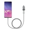 Just Wireless 3.4A/17W 2-Port USB-C & QC3.0 Car Charger with 6' Braided Type-C to USB Cable -Slate - image 2 of 4