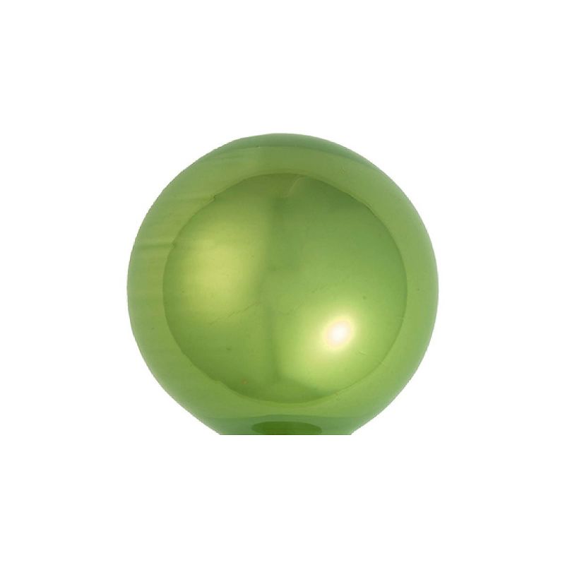 Northlight 6ct Green Pearl Finish Glass Christmas Ball Ornaments 4" (100mm), 2 of 3